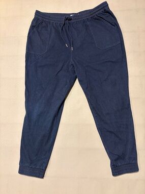 Women’s Navy Drawstring Jogger Pants